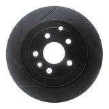 R1 Concepts 08-12 Land Rover LR2 Rear Left Slotted Black Brake Rotor by R1 Concepts RNC-613-11017L