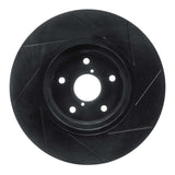 R1 Concepts 15-21 Subaru WRX Front Left Slotted Black Brake Rotor by R1 Concepts RNC-613-13035L
