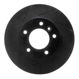 R1 Concepts 90-97 Jaguar Vanden Plas Front Left Slotted Black Brake Rotor