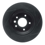 R1 Concepts 95-06 Jaguar Vanden Plas Rear Left Slotted Black Brake Rotor by R1 Concepts RNC-613-20009L