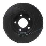 R1 Concepts 97-03 Jaguar Vanden Plas Front Left Slotted Black Brake Rotor by R1 Concepts RNC-613-20010L