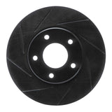 R1 Concepts 97-03 Jaguar Vanden Plas Front Left Slotted Black Brake Rotor by R1 Concepts RNC-613-20010L