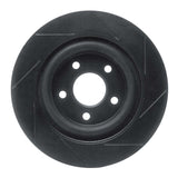 R1 Concepts 06-08 Jaguar S-Type Rear Left Slotted Black Brake Rotor by R1 Concepts RNC-613-20029L