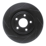 R1 Concepts 06-08 Jaguar S-Type Rear Left Slotted Black Brake Rotor by R1 Concepts RNC-613-20029L