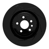 R1 Concepts 17-20 Jaguar F-Pace Rear Left Slotted Black Brake Rotor by R1 Concepts RNC-613-20034L