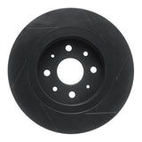 R1 Concepts 98-03 Kia Sephia Rear Left Slotted Black Brake Rotor by R1 Concepts RNC-613-21003L