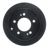 R1 Concepts 10-13 Kia Forte Rear Left Slotted Black Brake Rotor by R1 Concepts RNC-613-21013L