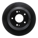 R1 Concepts 15-20 Kia Sorento Rear Left Slotted Black Brake Rotor by R1 Concepts RNC-613-21029L