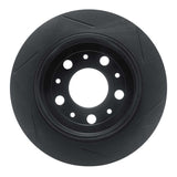 R1 Concepts 88-94 Volvo 740/745/760/780 Rear Left Slotted Black Brake Rotor by R1 Concepts RNC-613-27014L