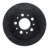 R1 Concepts 88-94 Volvo 740/745/760/780 Rear Left Slotted Black Brake Rotor by R1 Concepts RNC-613-27014L