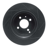 R1 Concepts 93-95 Volvo 850 Rear Left Slotted Black Brake Rotor by R1 Concepts RNC-613-27017L