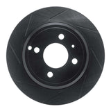 R1 Concepts 93-95 Volvo 850 Rear Left Slotted Black Brake Rotor by R1 Concepts RNC-613-27017L