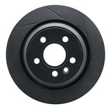 R1 Concepts 07-18 Volvo S60/S60 Cross Country Rear Right Slotted Black Brake Rotor by R1 Concepts RNC-613-27035R