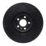 R1 Concepts 16-22 Volvo S60/S90 Front Left Slotted Black Brake Rotor by R1 Concepts RNC-613-27051L