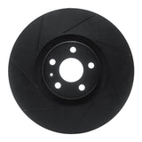 R1 Concepts 16-22 Volvo S60/S90 Front Left Slotted Black Brake Rotor by R1 Concepts RNC-613-27051L