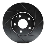 R1 Concepts 69-89 Peugeot 504/505 Front Left Slotted Black Brake Rotor