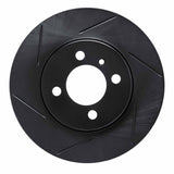 R1 Concepts 84-91 BMW 318i Front Left Slotted Black Brake Rotor by R1 Concepts RNC-613-31017L