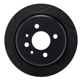 R1 Concepts 84-91 BMW 318i Rear Left Slotted Black Brake Rotor by R1 Concepts RNC-613-31018L