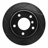 R1 Concepts 91-99 BMW 318i Rear Left Slotted Black Brake Rotor by R1 Concepts RNC-613-31028L