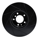 R1 Concepts 91-01 BMW 540i Front Left Slotted Black Brake Rotor by R1 Concepts RNC-613-31029L