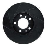 R1 Concepts 91-01 BMW 540i Front Left Slotted Black Brake Rotor by R1 Concepts RNC-613-31029L