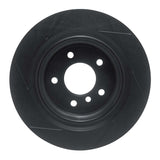 R1 Concepts 95-02 BMW M3 Rear Left Slotted Black Brake Rotor by R1 Concepts RNC-613-31034D