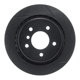 R1 Concepts 95-02 BMW M3 Rear Left Slotted Black Brake Rotor by R1 Concepts RNC-613-31034D
