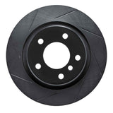 R1 Concepts 99-06 BMW 323i Rear Left Slotted Black Brake Rotor by R1 Concepts RNC-613-31047L