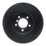 R1 Concepts 01-08 BMW 330Ci Front Left Slotted Black Brake Rotor by R1 Concepts RNC-613-31048L