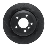 R1 Concepts 01-06 BMW 330Ci Rear Left Slotted Black Brake Rotor by R1 Concepts RNC-613-31053L