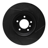 R1 Concepts 06-13 BMW 135I Front Left Slotted Black Brake Rotor by R1 Concepts RNC-613-31085L