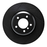 R1 Concepts 06-13 BMW 135I Front Left Slotted Black Brake Rotor by R1 Concepts RNC-613-31085L
