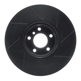 R1 Concepts 10-18 BMW 535i Left Front Slotted Black Brake Rotor by R1 Concepts RNC-613-31099D