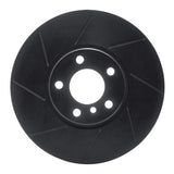 R1 Concepts 10-18 BMW 535i Left Front Slotted Black Brake Rotor by R1 Concepts RNC-613-31099D
