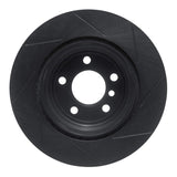 R1 Concepts 07-19 BMW X5 Rear Left Slotted Black Brake Rotor by R1 Concepts RNC-613-31143L