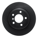 R1 Concepts 07-19 BMW X5 Rear Left Slotted Black Brake Rotor by R1 Concepts RNC-613-31143L