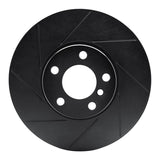 R1 Concepts 07-19 BMW X5 Front Left Slotted Black Brake Rotor by R1 Concepts RNC-613-31144L