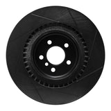 R1 Concepts 10-14 BMW X5 Rear Left Slotted Black Brake Rotor by R1 Concepts RNC-613-31148L