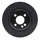 R1 Concepts 07-08 Mini Cooper (Excl Clubman) Front Right Slotted Black Brake Rotor by R1 Concepts RNC-613-32004R
