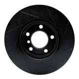 R1 Concepts 11-16 Mini Cooper Countryman Front Left Slotted Black Brake Rotor by R1 Concepts RNC-613-32011L