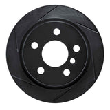 R1 Concepts 14-21 Mini Cooper (Excl Clubman) Rear Left Slotted Black Brake Rotor by R1 Concepts RNC-613-32013L