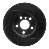 R1 Concepts 14-21 Mini Cooper (Excl Clubman) Front Left Slotted Black Brake Rotor by R1 Concepts RNC-613-32015L