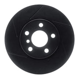 R1 Concepts 14-21 Mini Cooper (Excl Clubman) Front Left Slotted Black Brake Rotor by R1 Concepts RNC-613-32015L