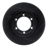 R1 Concepts 86-06 Chevrolet Amigo Front Left Slotted Black Brake Rotor