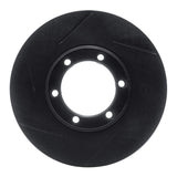 R1 Concepts 86-06 Chevrolet Amigo Front Left Slotted Black Brake Rotor