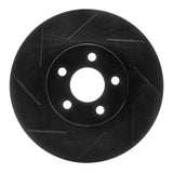 R1 Concepts 01-10 Chrysler PT Cruiser Front Left Slotted Black Brake Rotor by R1 Concepts RNC-613-39012L