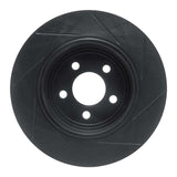 R1 Concepts 05-21 Chrysler 300 Rear Left Slotted Black Brake Rotor by R1 Concepts RNC-613-39016L