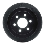 R1 Concepts 03-04 Dodge Dakota 4WD Rear Left Slotted Black Brake Rotor by R1 Concepts RNC-613-40099L