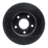 R1 Concepts 08-16 Dodge Grand Caravan Front Left Slotted Black Brake Rotor by R1 Concepts RNC-613-40107L