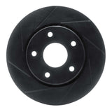 R1 Concepts 08-16 Dodge Grand Caravan Front Left Slotted Black Brake Rotor by R1 Concepts RNC-613-40107L